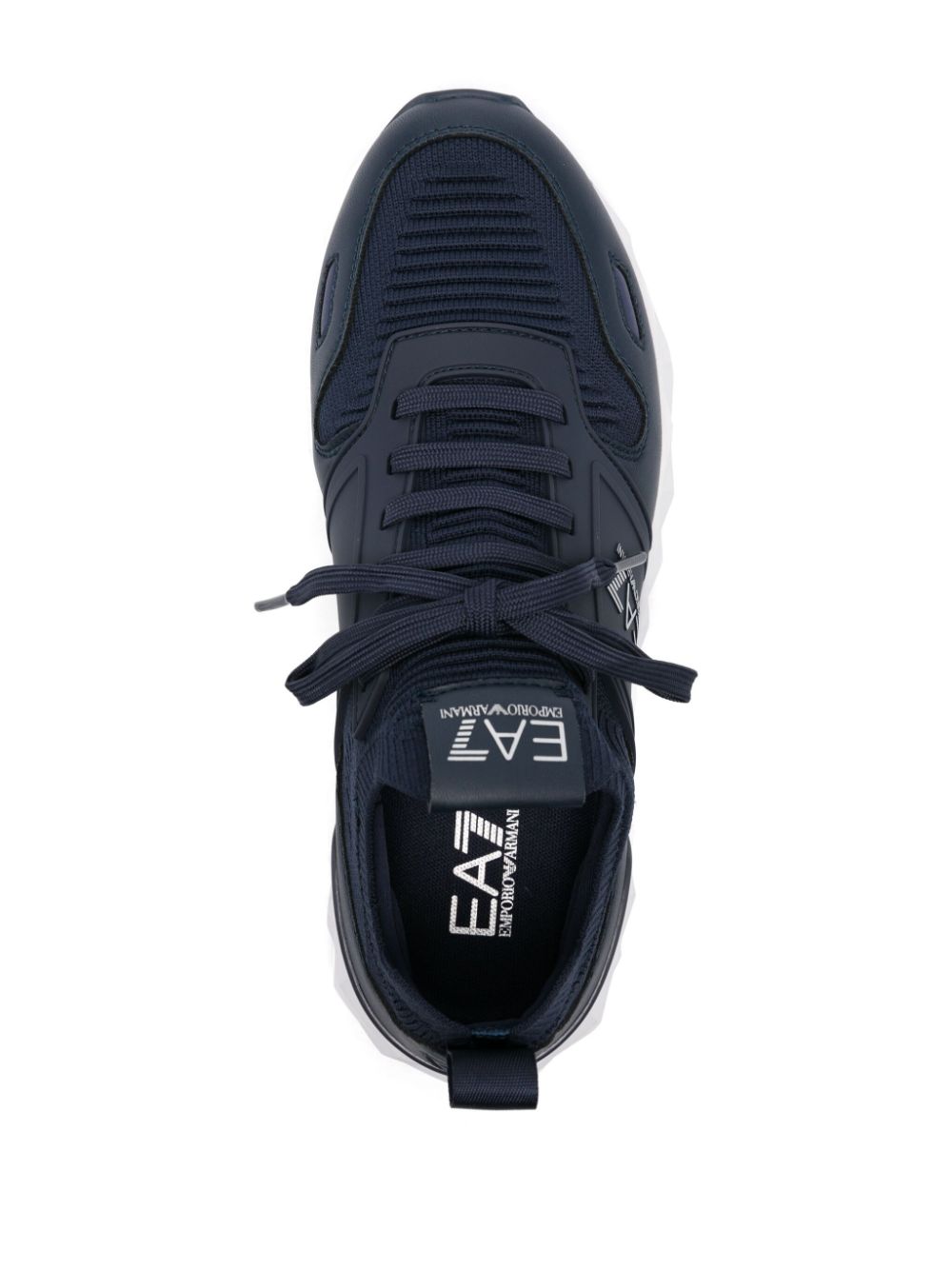 EA7 Black Sneakers: Oversize Rubber Sole, Branded Insole image 3