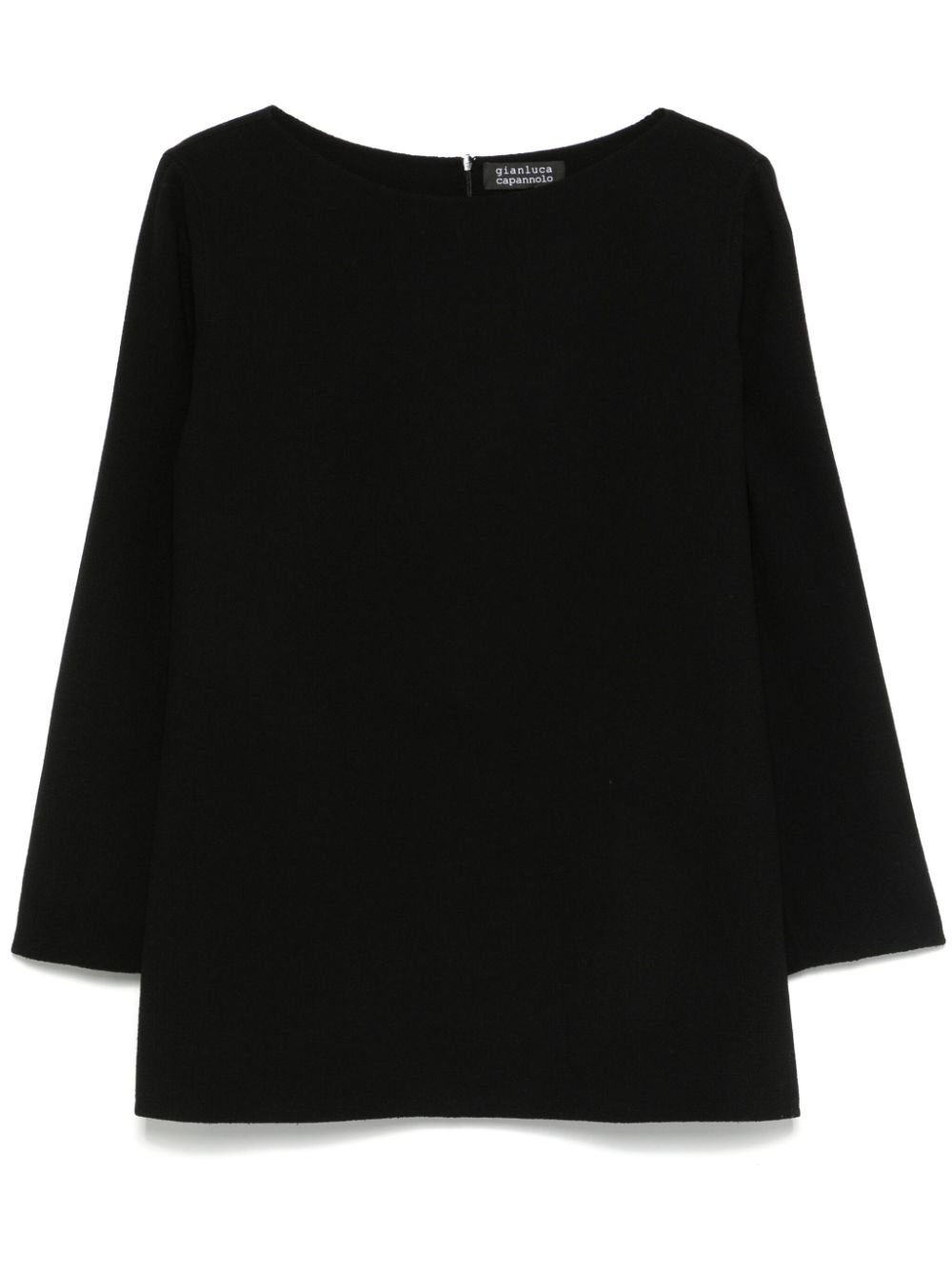 Gianluca Capannolo Black Long-Sleeve Straight Dress image 0