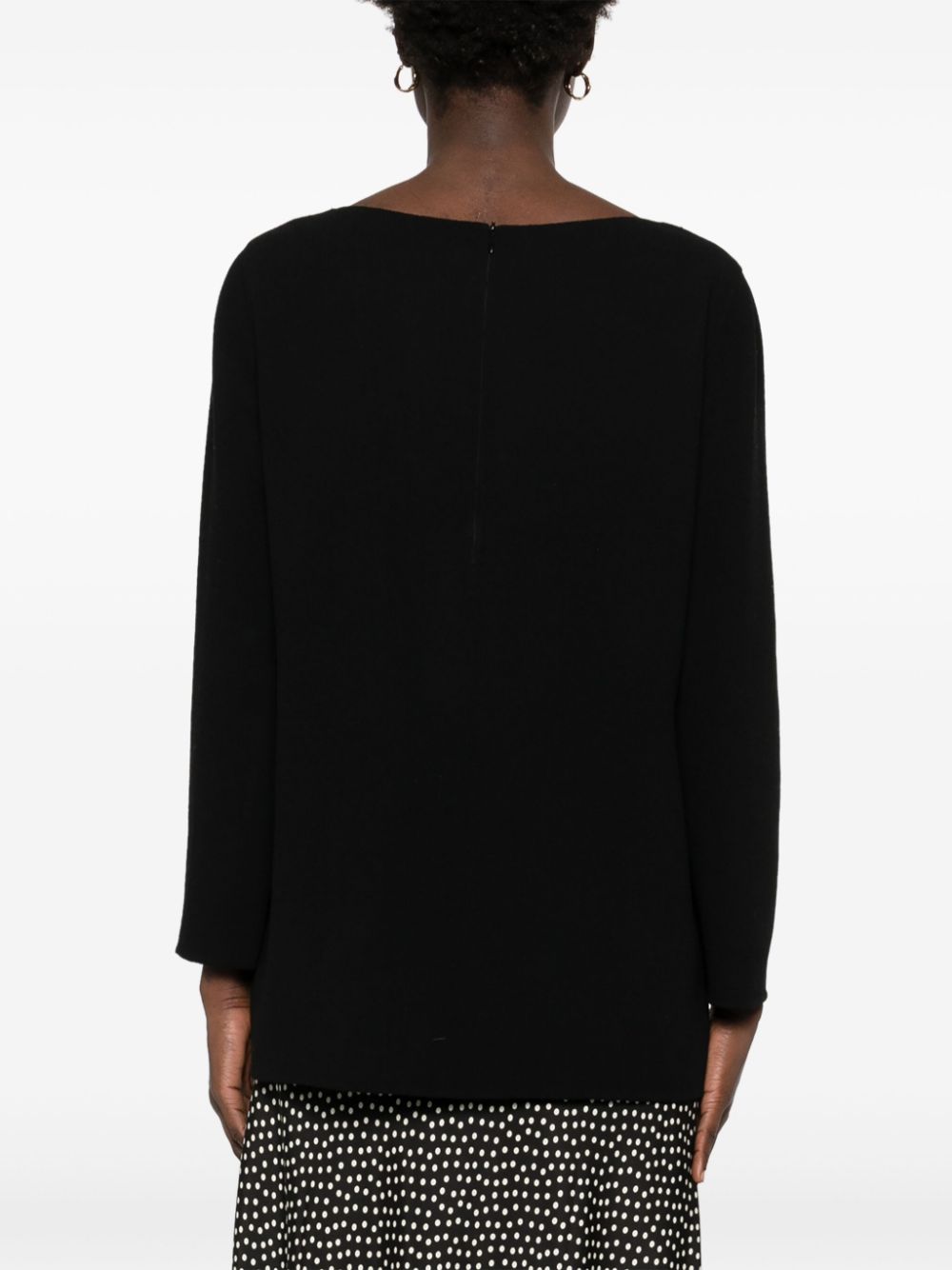 Gianluca Capannolo Black Long-Sleeve Straight Dress image 1