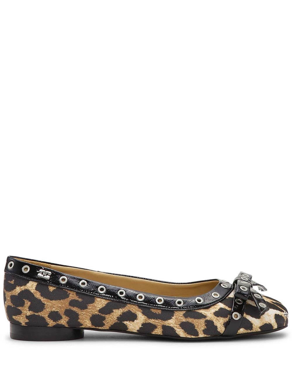 【GANNI】GANNI Flat shoes Brown GANNI Brown Feminine Buckle Ballerina Flats GANNI