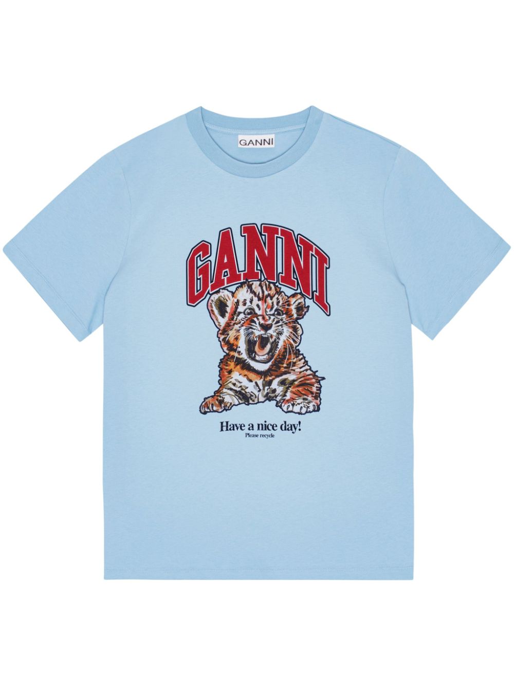 GANNI T-shirts and Polos Clear Blue image 0