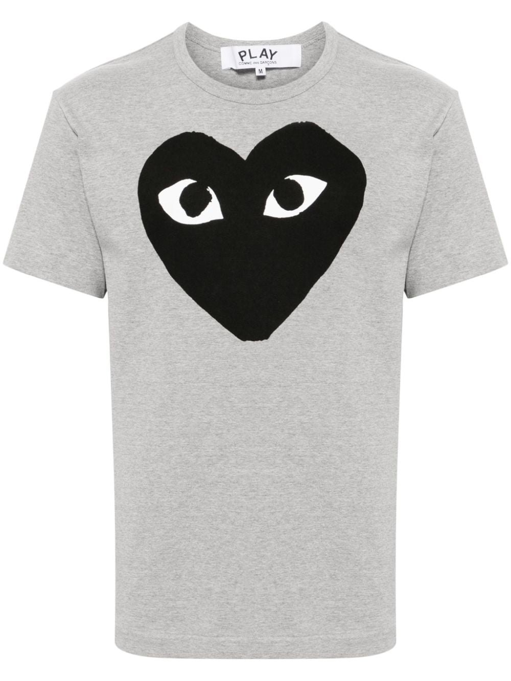 Comme des Garcons Play Grey Cotton Jersey T-Shirt image 0