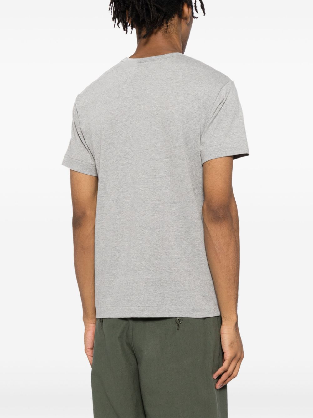 Comme des Garcons Play Grey Cotton Jersey T-Shirt image 5