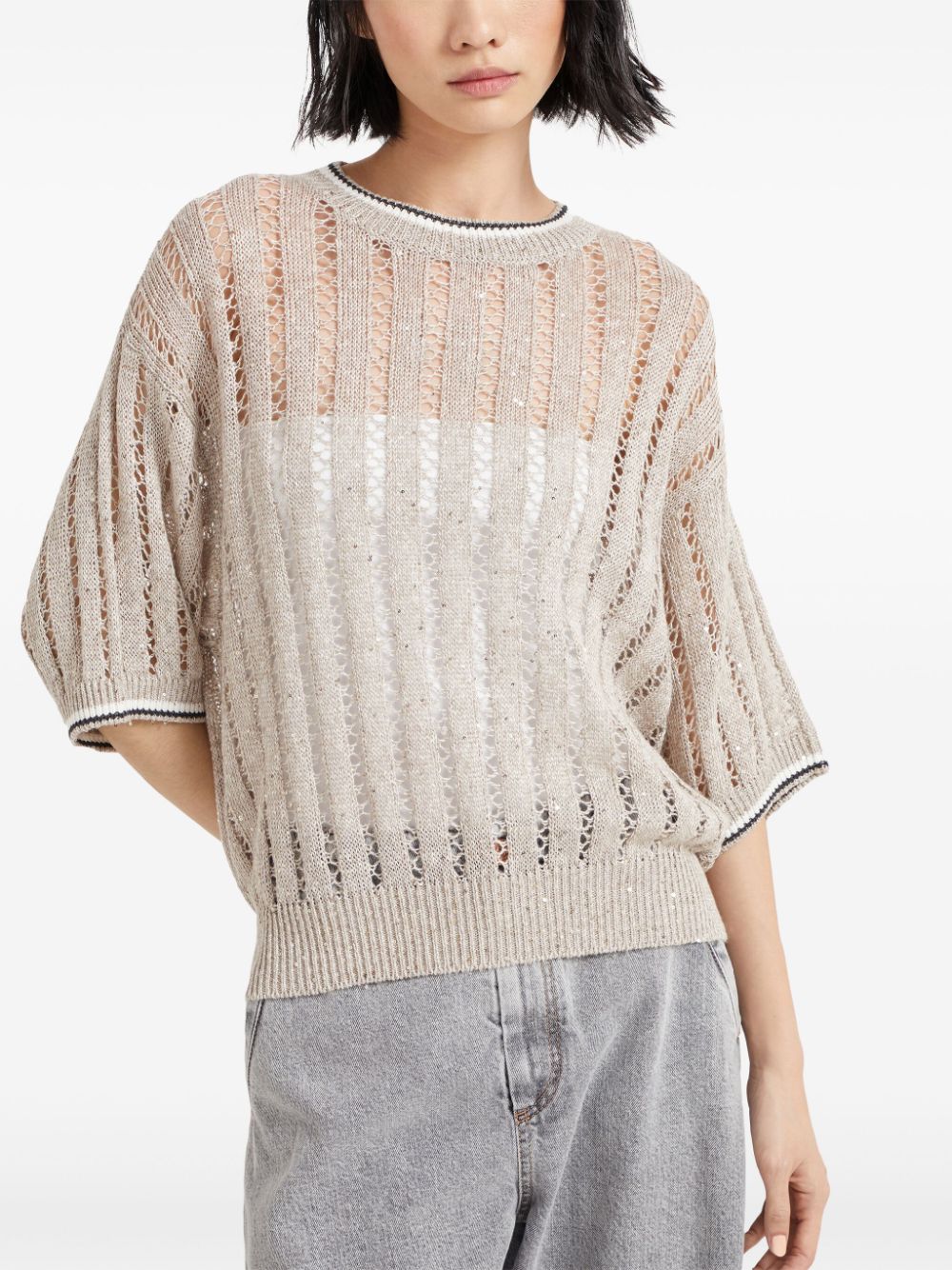 Brunello Cucinelli Sweaters Beige image 4