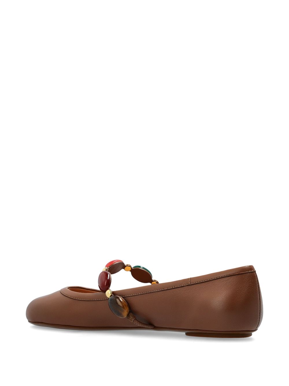 Gianvito Rossi Flat shoes Leather Brown image 4