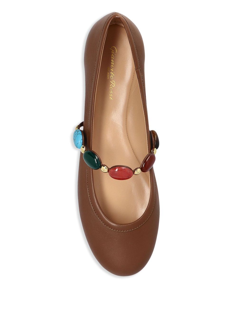 Gianvito Rossi Flat shoes Leather Brown image 5