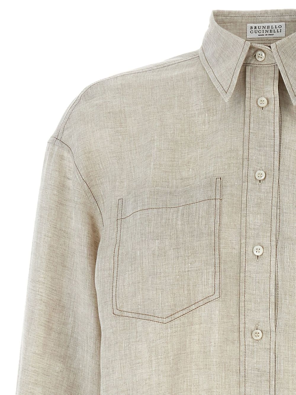 Brunello Cucinelli Shirts Beige image 1