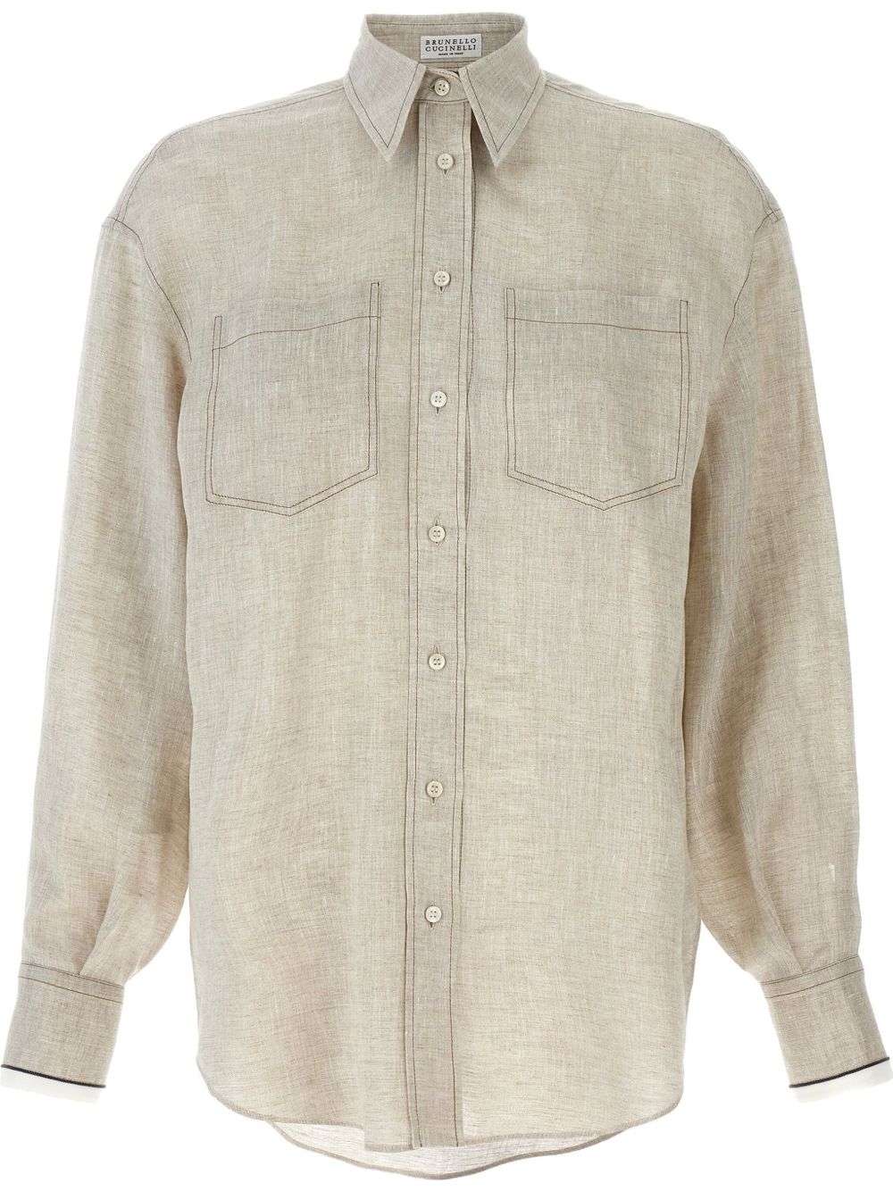 Brunello Cucinelli Shirts Beige image 0