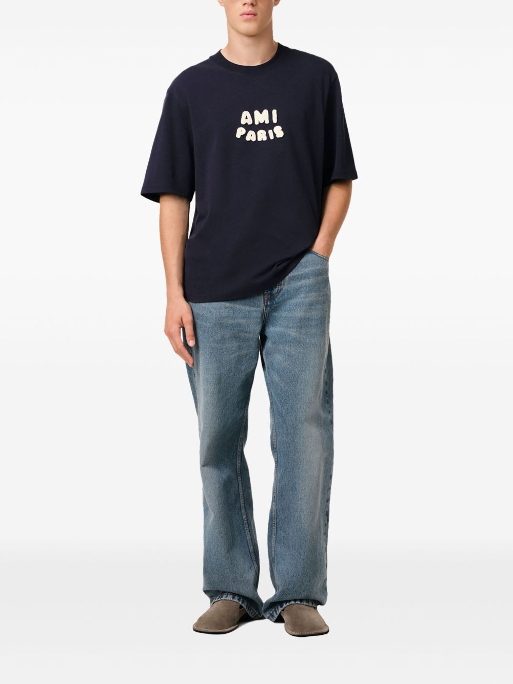 Ami Paris T-shirts and Polos Blue image 5