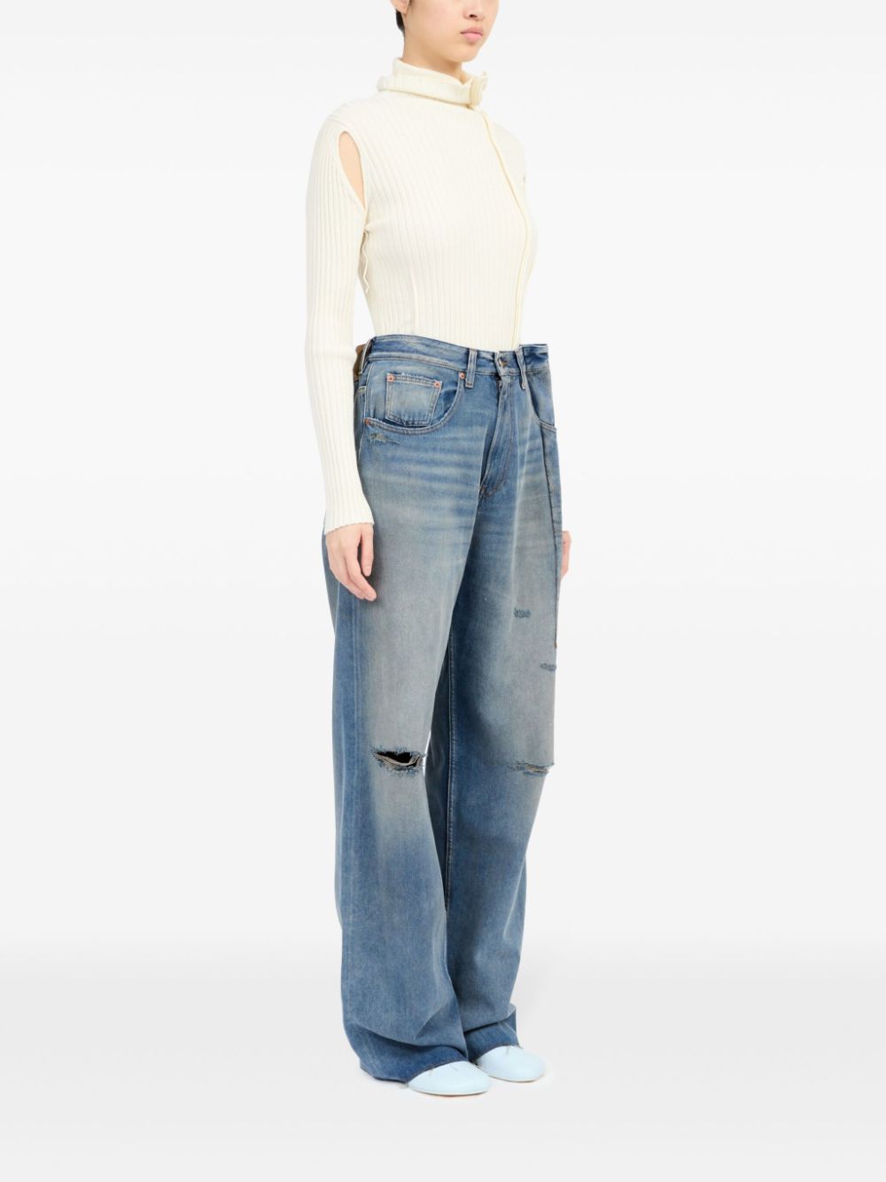 MM6 Maison Margiela Jeans Clear Blue image 4