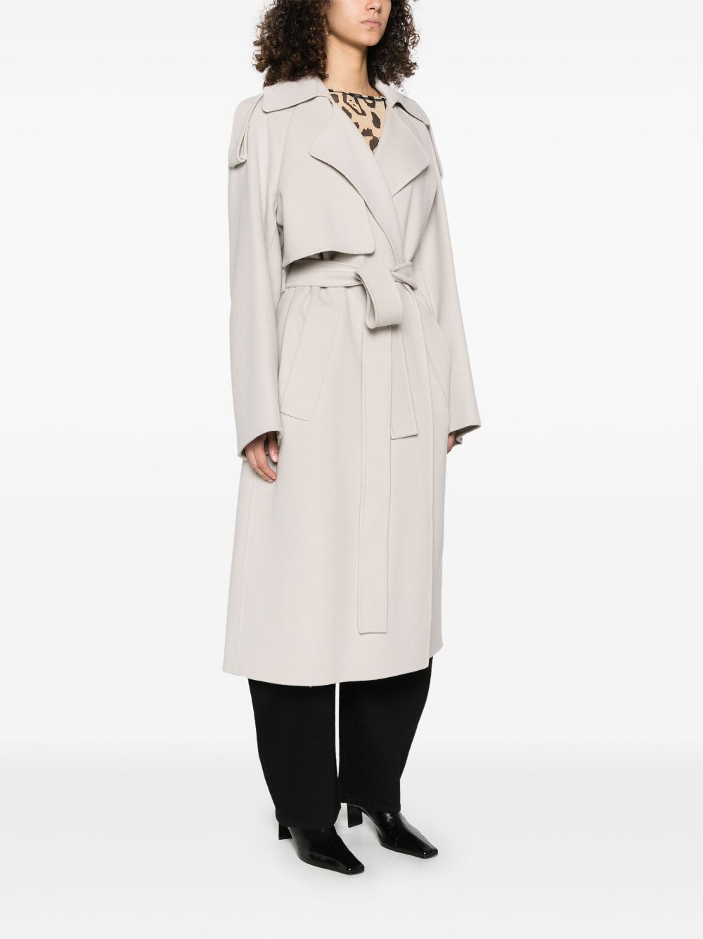 SPORTMAX PRE Coats Dove Grey image 3