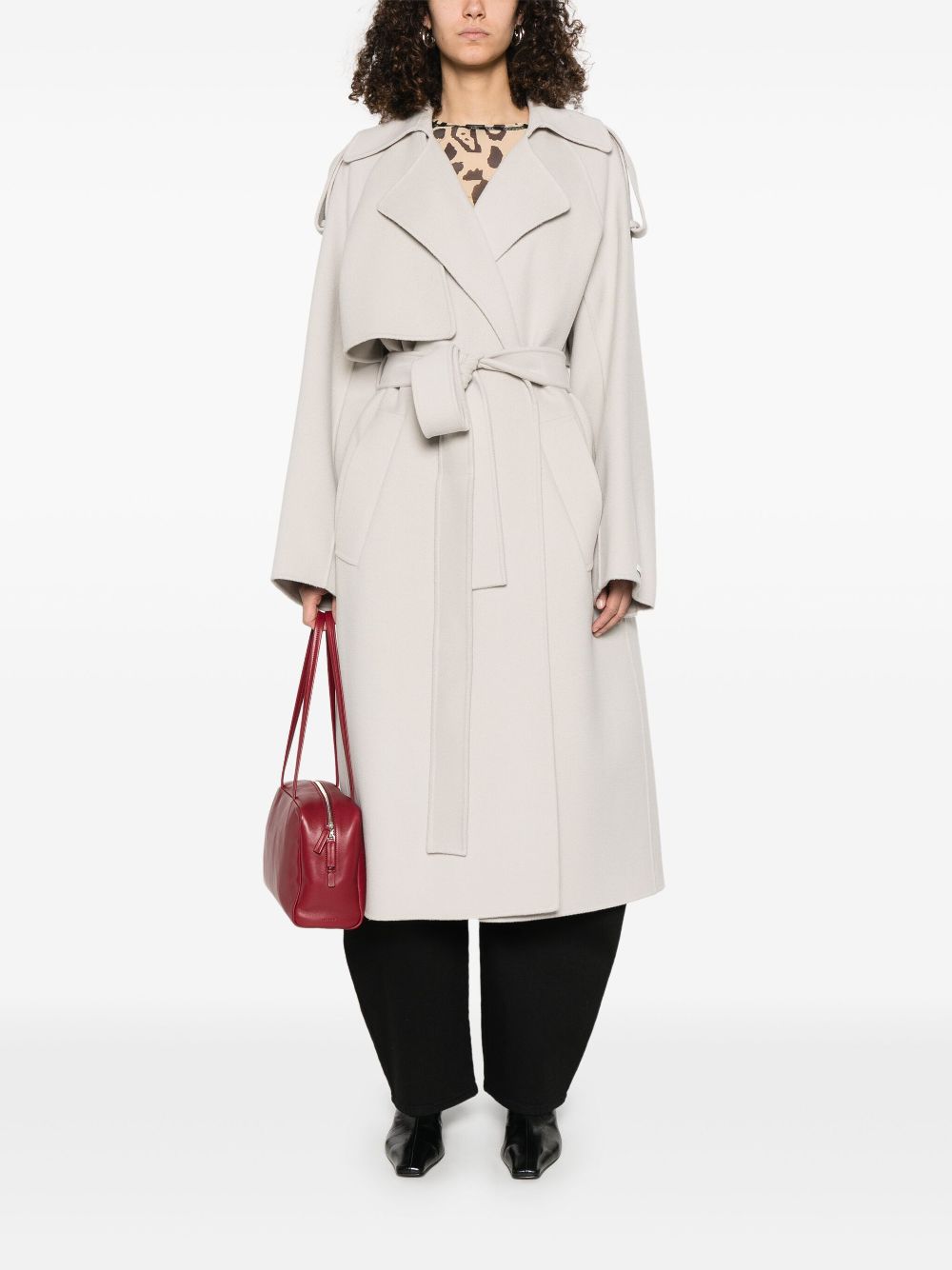 SPORTMAX PRE Coats Dove Grey image 4