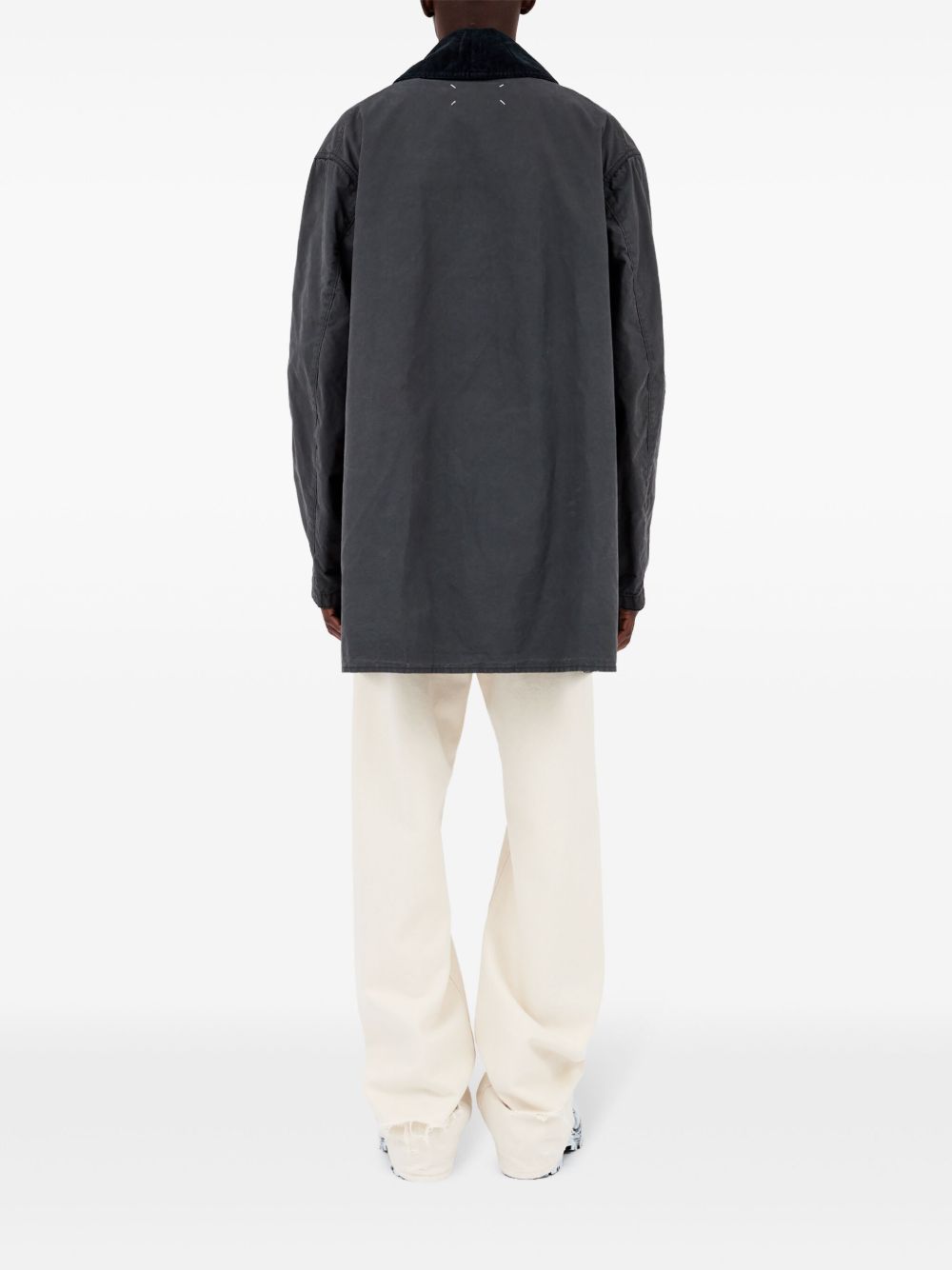 Maison Margiela Coats Grey image 2