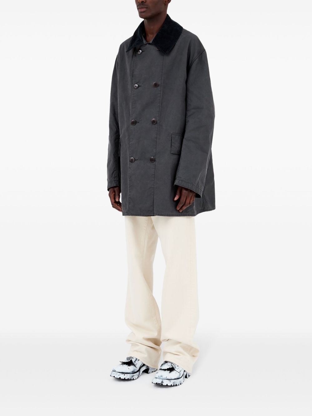 Maison Margiela Coats Grey image 3