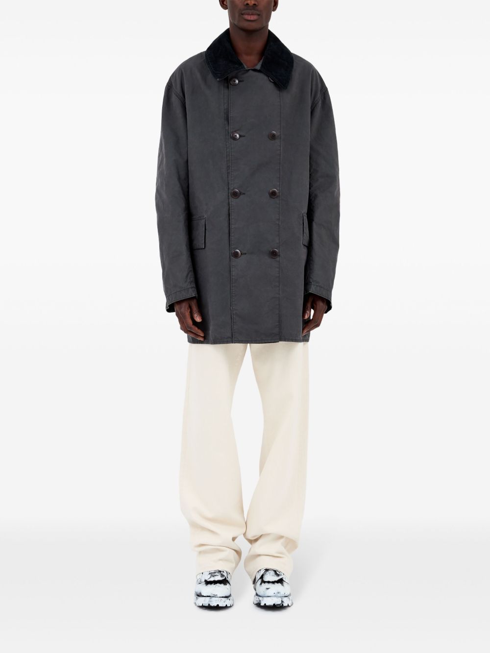 Maison Margiela Coats Grey image 5