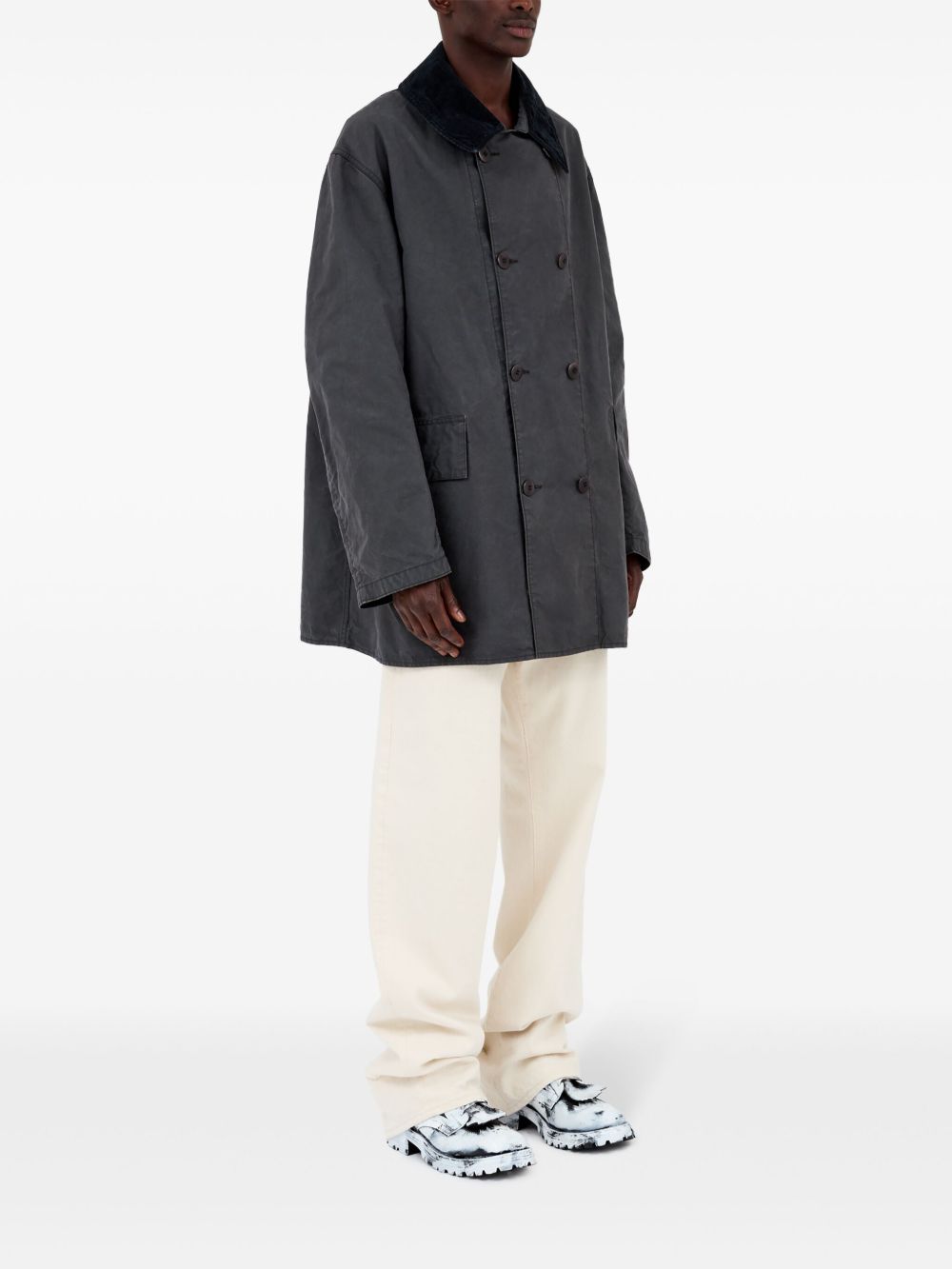 Maison Margiela Coats Grey image 6