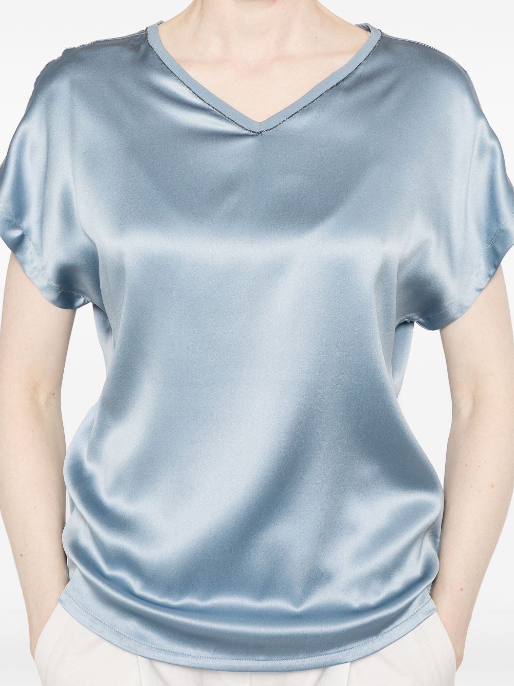 Brunello Cucinelli Top Clear Blue image 3