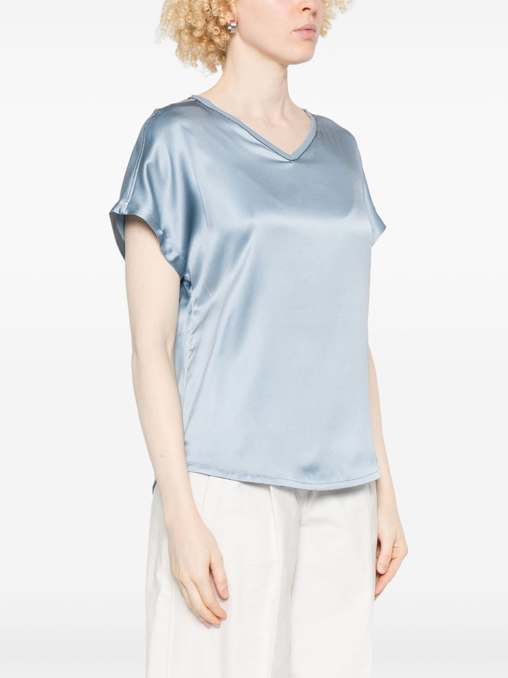 Brunello Cucinelli Top Clear Blue image 4