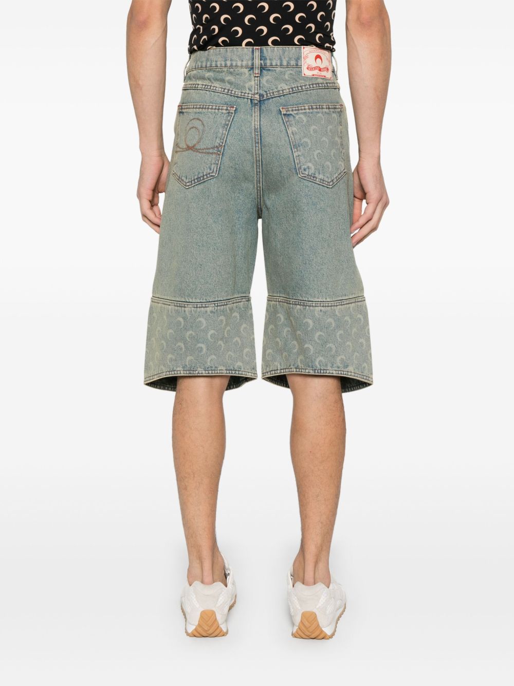 MARINE SERRE Shorts Beige image 4