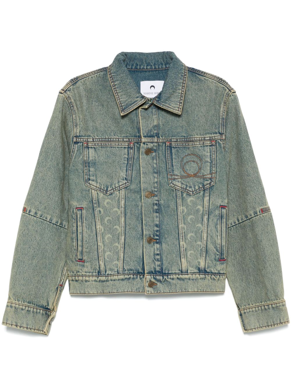 MARINE SERRE Coats Denim image 0