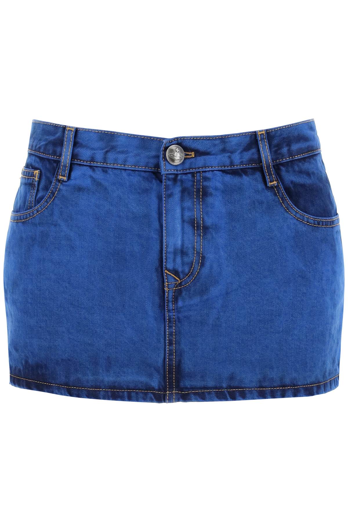 Vivienne Westwood denim foam mini skirt for image 0