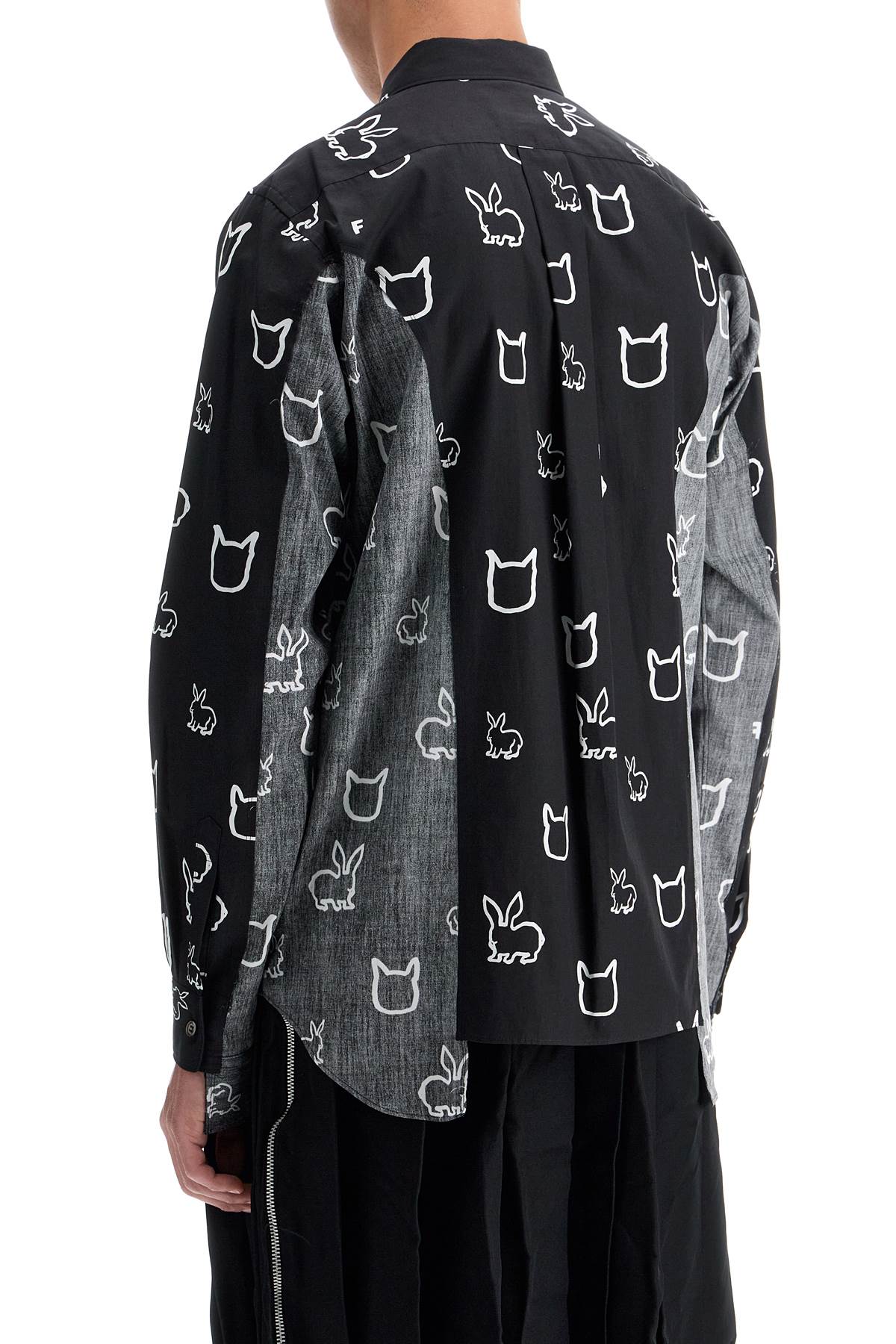 Comme des Garçons Black Inside-Out Graphic Print Shirt image 2