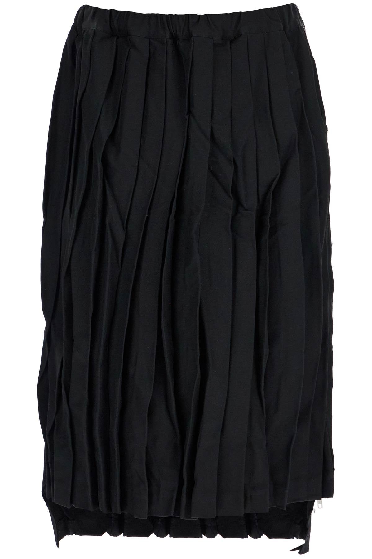 Comme des Garçons Black Pleated Midi Skirt image 0