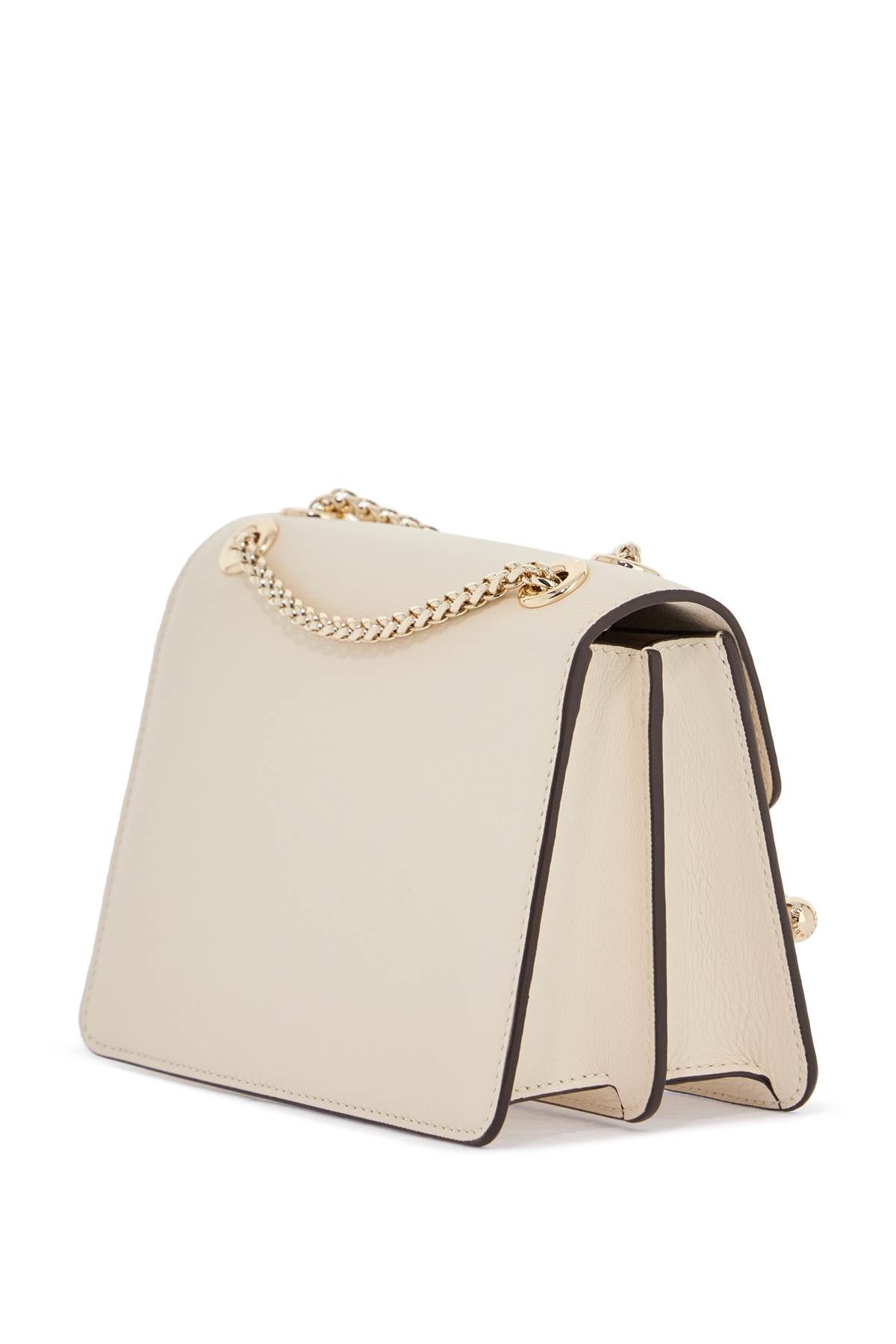 Strathberry east/west mini compact shoulder bag in vanilla calf leather image 1