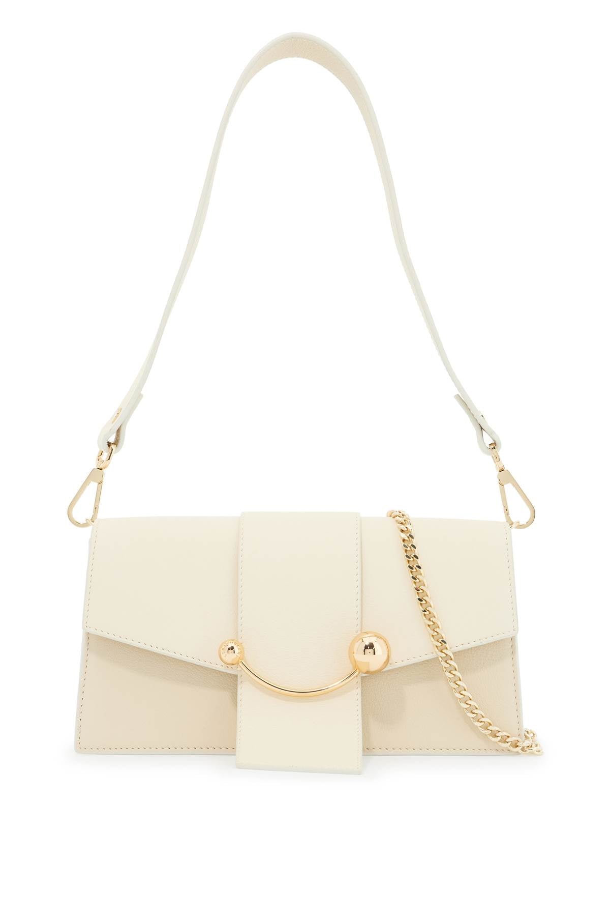 Strathberry Mini Crescent Shoulder Bag - Smooth Leather, Iconic Curved Bar image 0