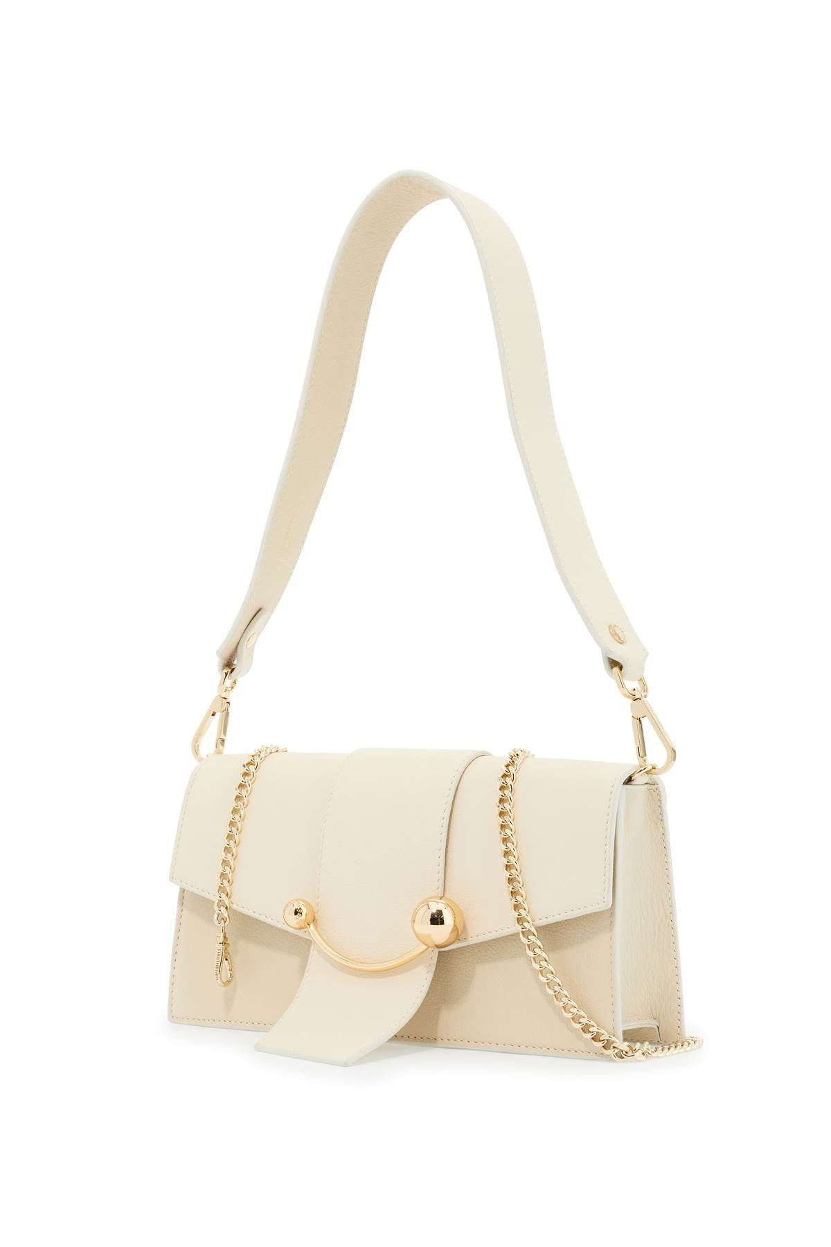 Strathberry Mini Crescent Shoulder Bag - Smooth Leather, Iconic Curved Bar image 2