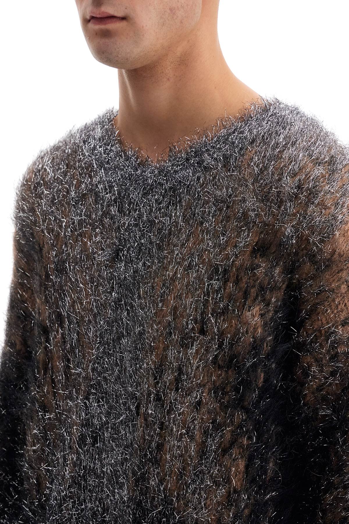 Y/Project Oversized Gradient Alpaca & Lurex Sweater image 3