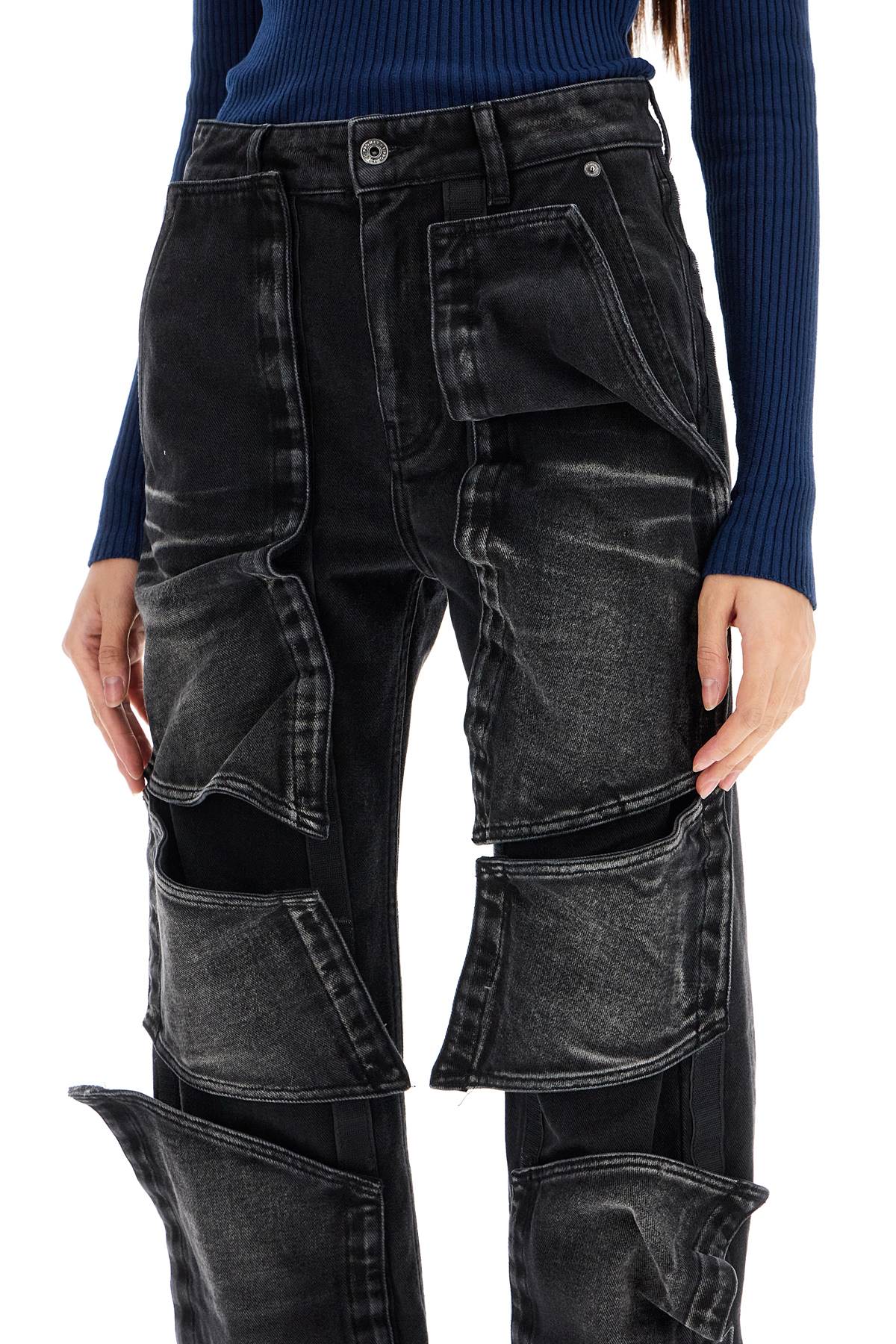 Y/Project Straight Leg Jeans with Removable Velcro Panels image 3