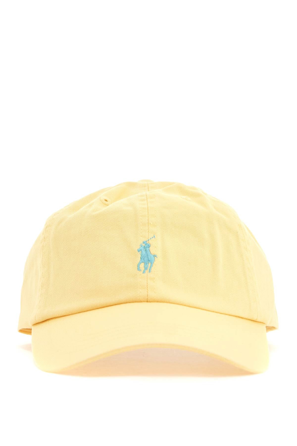 Polo Ralph Lauren curved brim cotton hat yellow with embroidered logo image 0