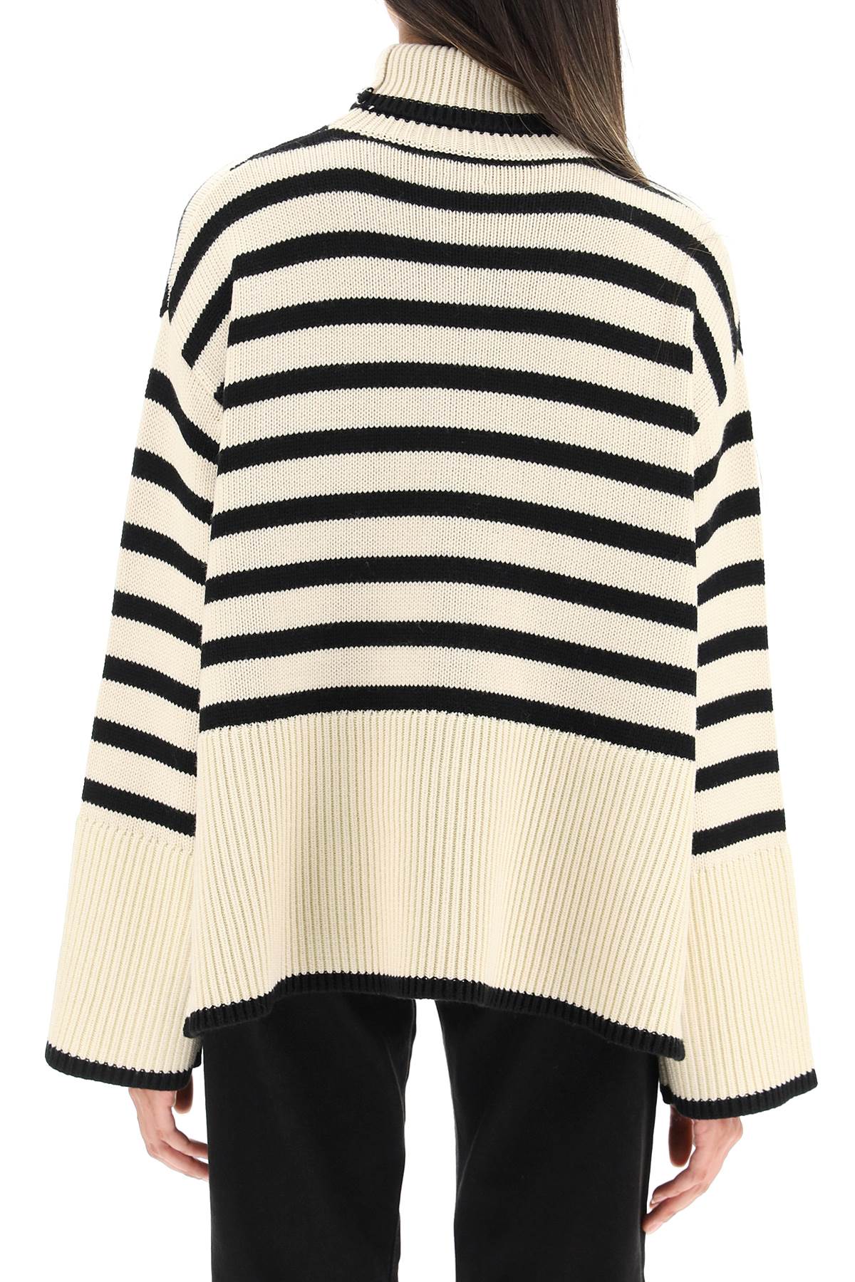 Toteme striped wool cotton turtleneck image 2