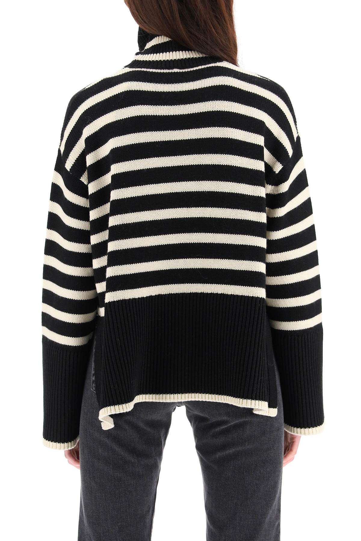 Toteme striped wool cotton turtleneck image 2