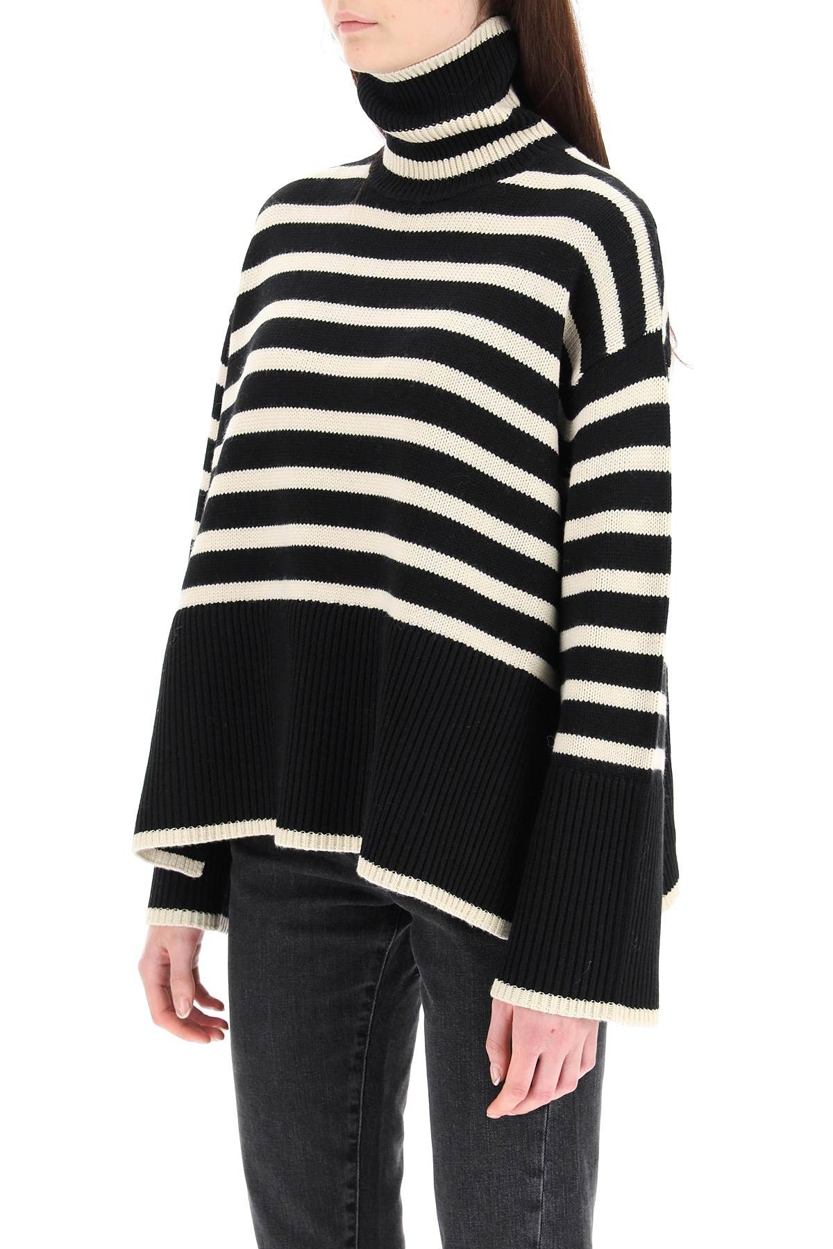 Toteme striped wool cotton turtleneck image 3