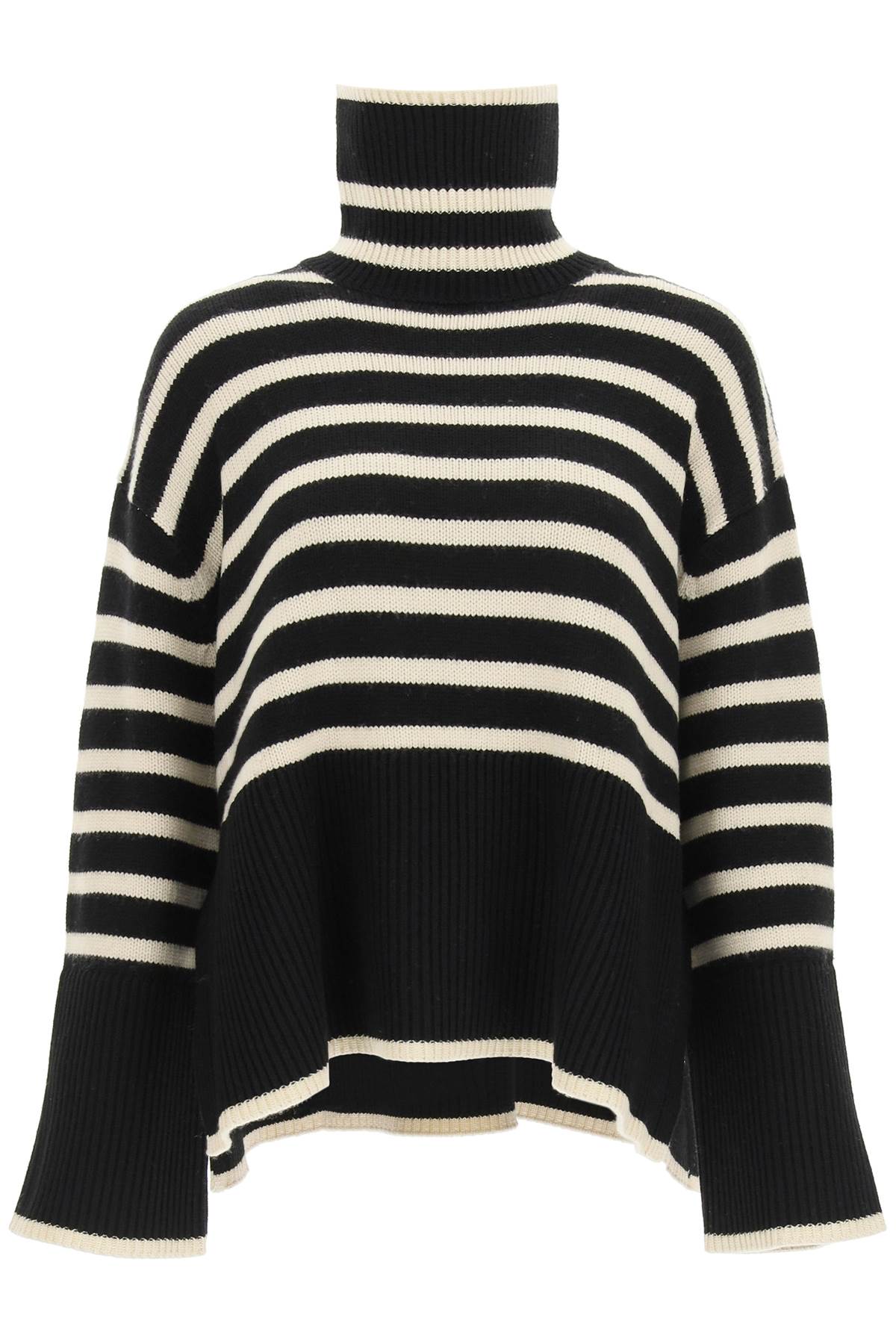 Toteme striped wool cotton turtleneck image 0