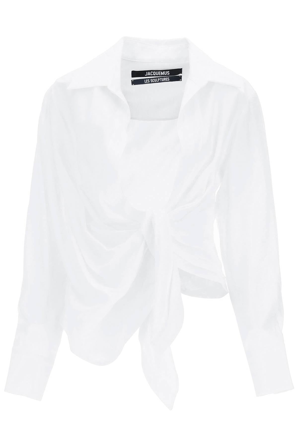 Jacquemus 'la chemise bahia' draped blouse image 0