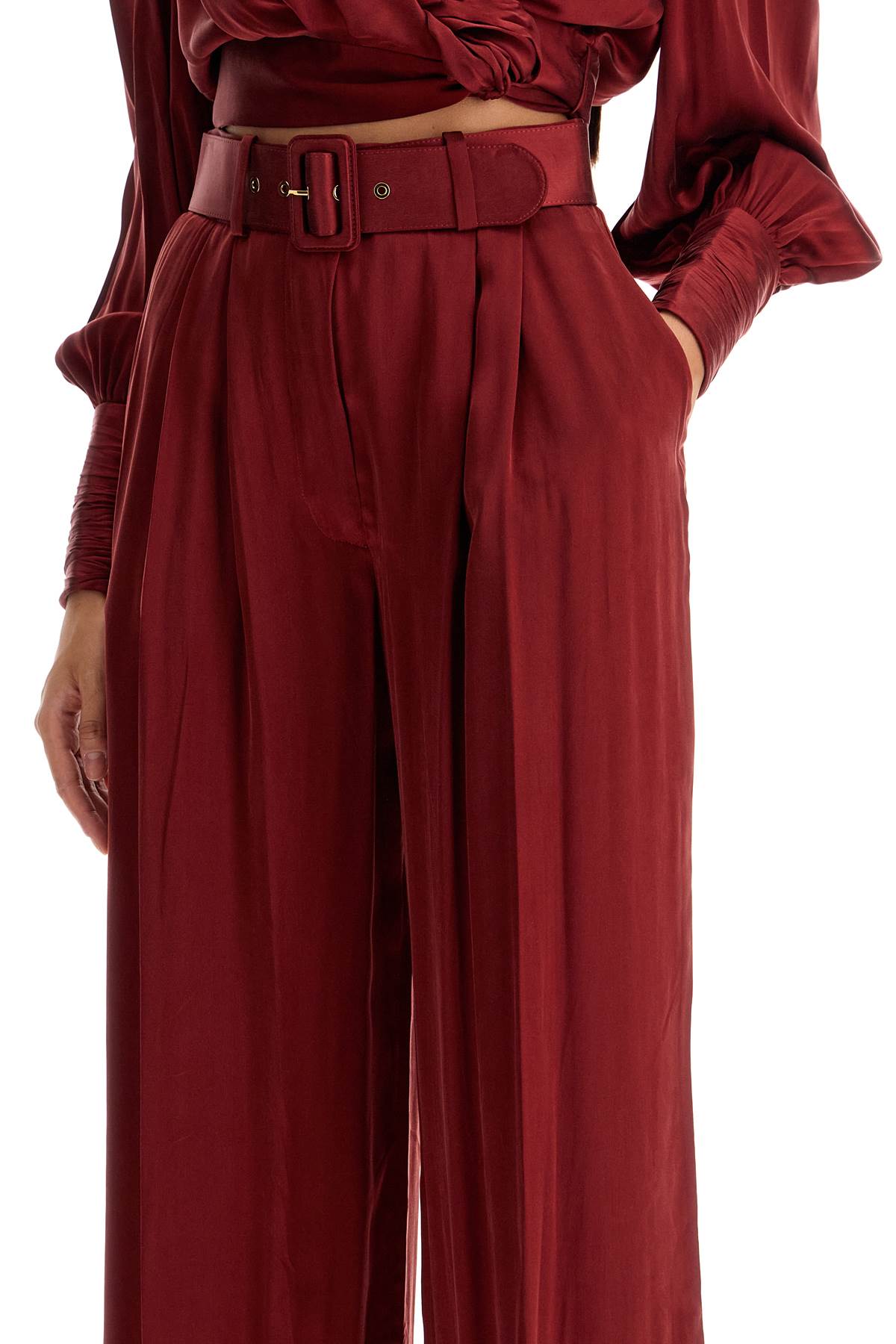 Zimmermann Silk Satin Palazzo Pants image 3