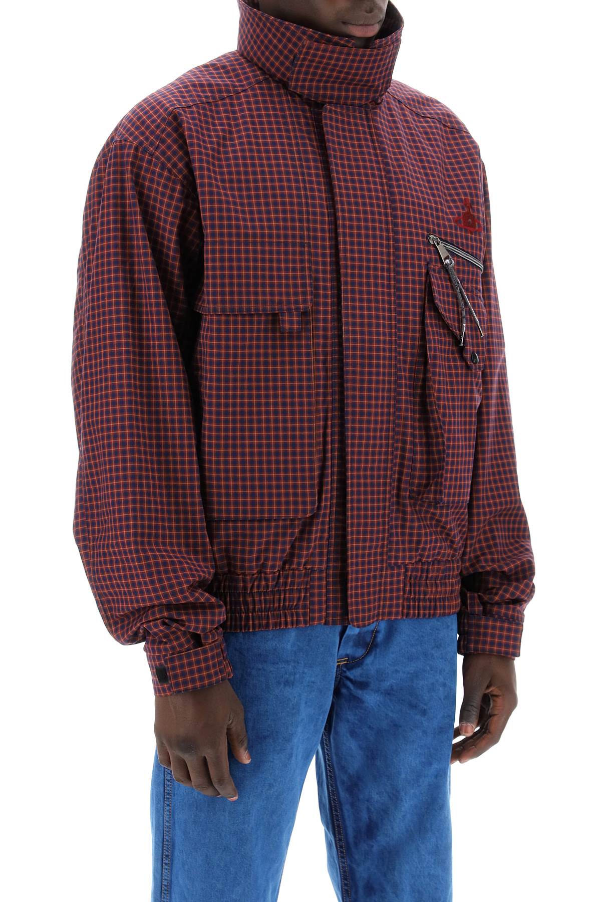 Vivienne Westwood micro tartan memphis bomber jacket image 1