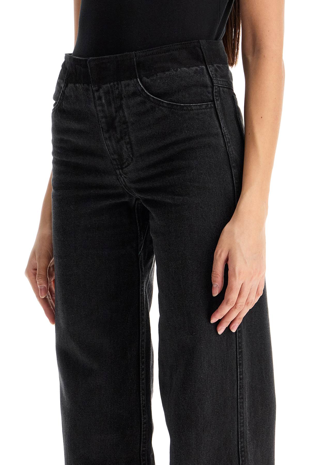 Christopher Esber Low-Waisted Deconstructed Straight Leg Jeans image 3