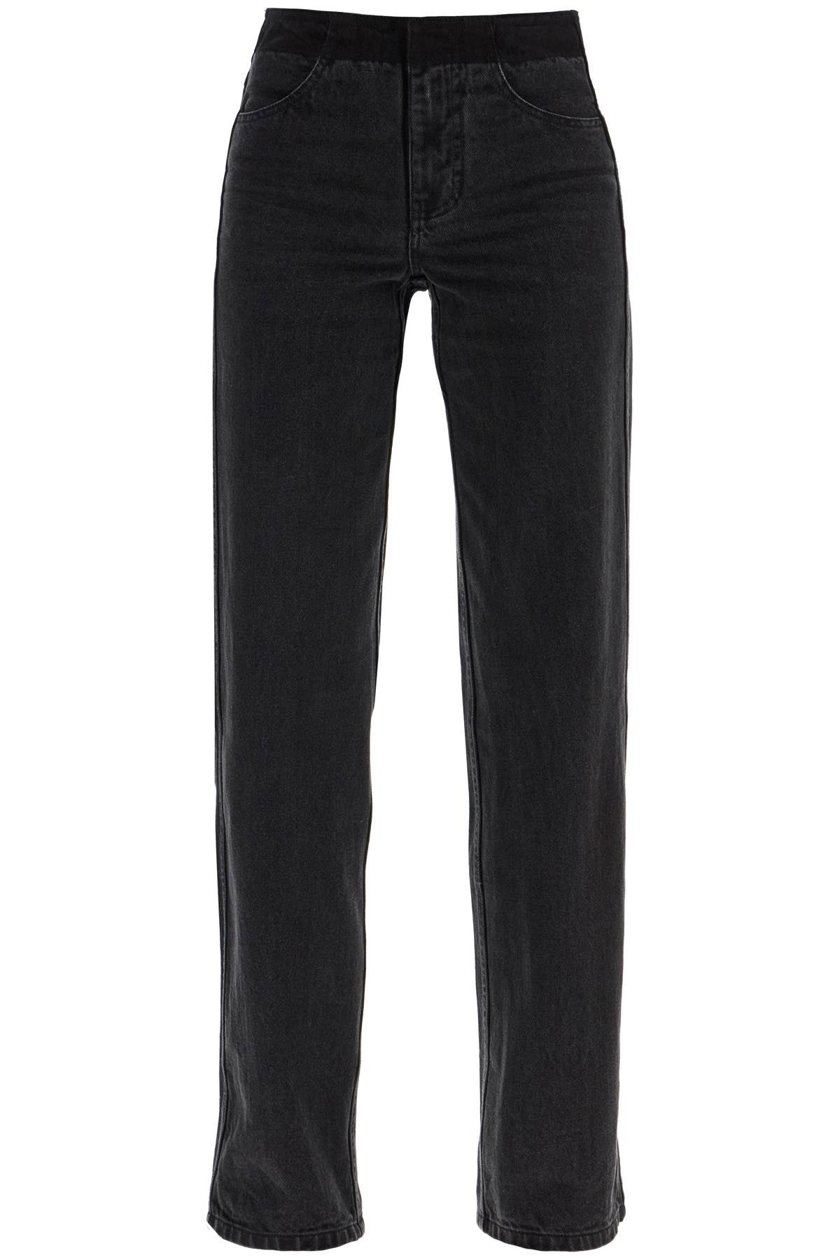 Christopher Esber Low-Waisted Deconstructed Straight Leg Jeans image 0