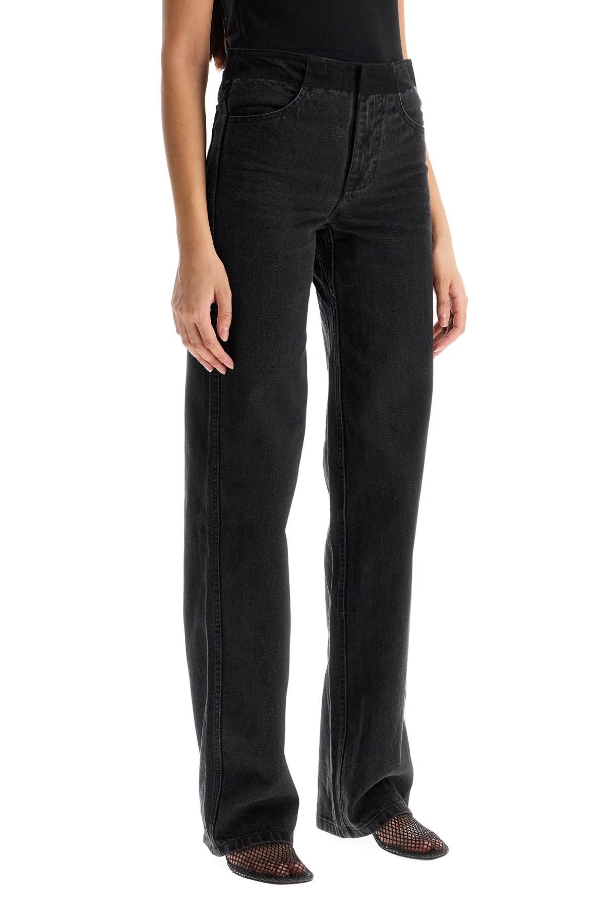 Christopher Esber Low-Waisted Deconstructed Straight Leg Jeans image 1