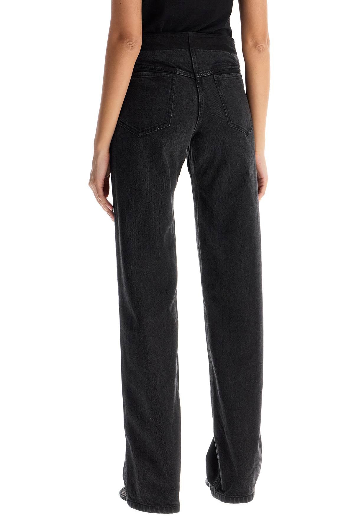 Christopher Esber Low-Waisted Deconstructed Straight Leg Jeans image 2