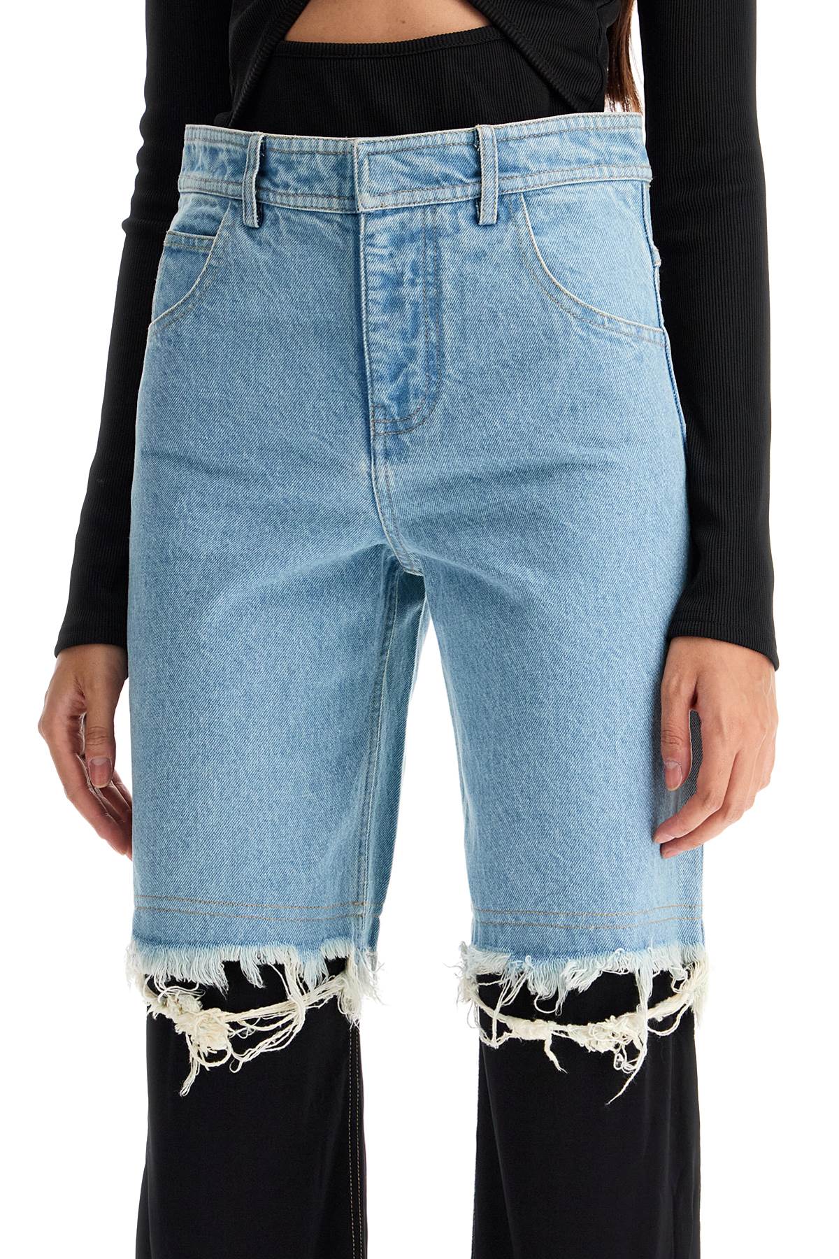 Christopher Esber high-waisted jeans with jersey inserts image 3