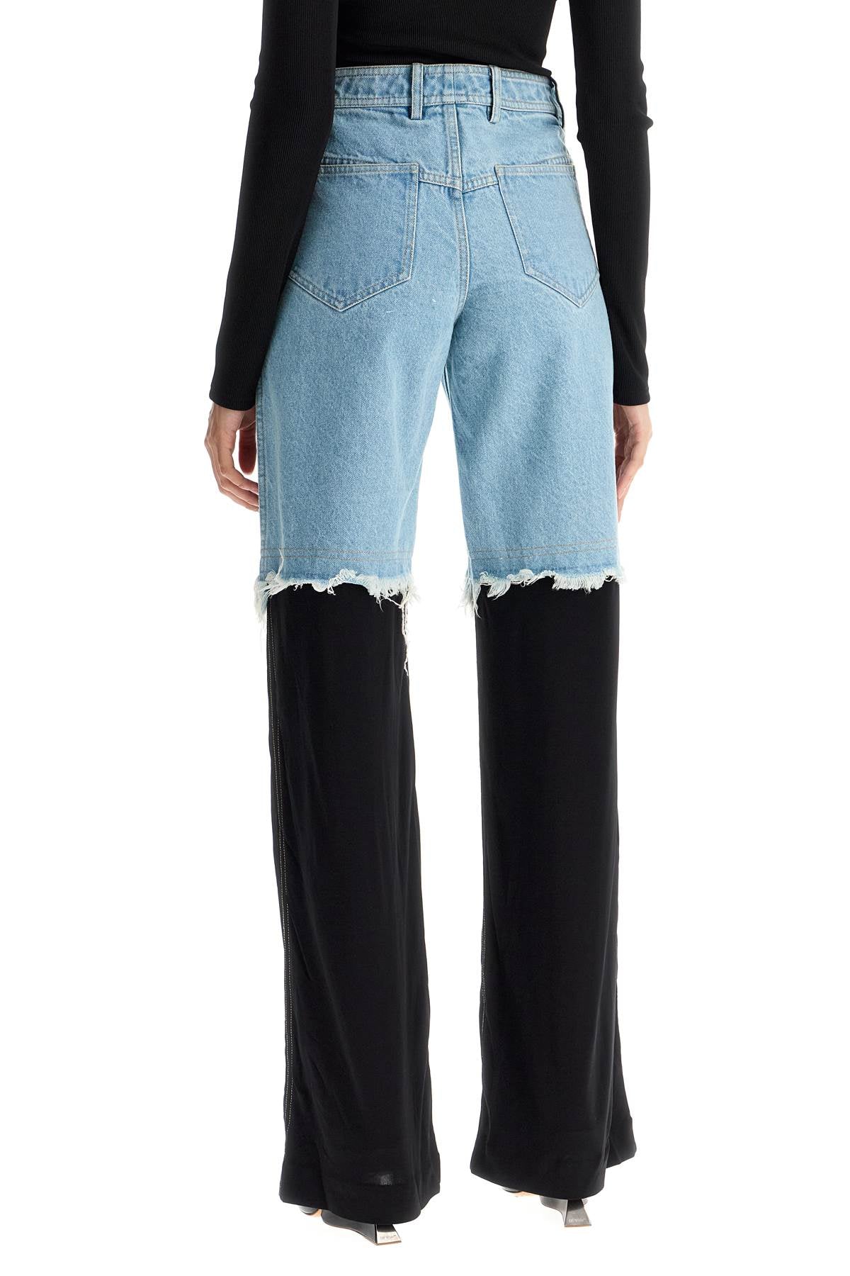 Christopher Esber high-waisted jeans with jersey inserts image 2