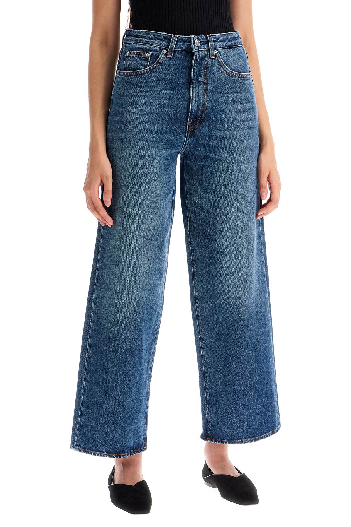 Toteme cropped flare jeans image 1