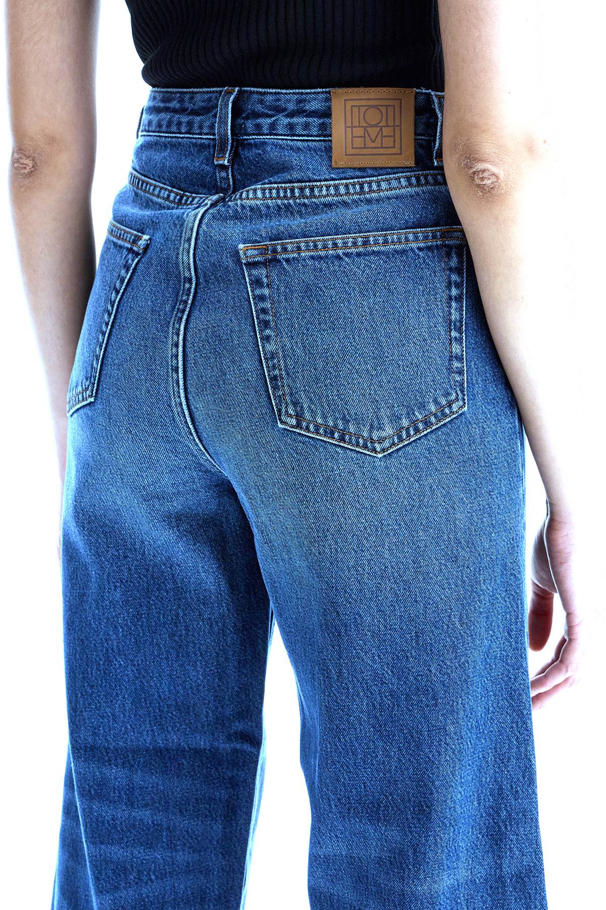 Toteme cropped flare jeans image 3