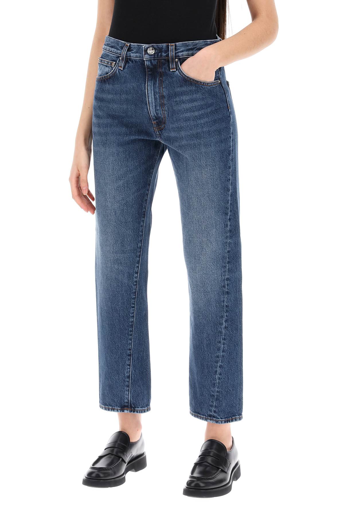 Toteme twisted seam straight jeans image 3