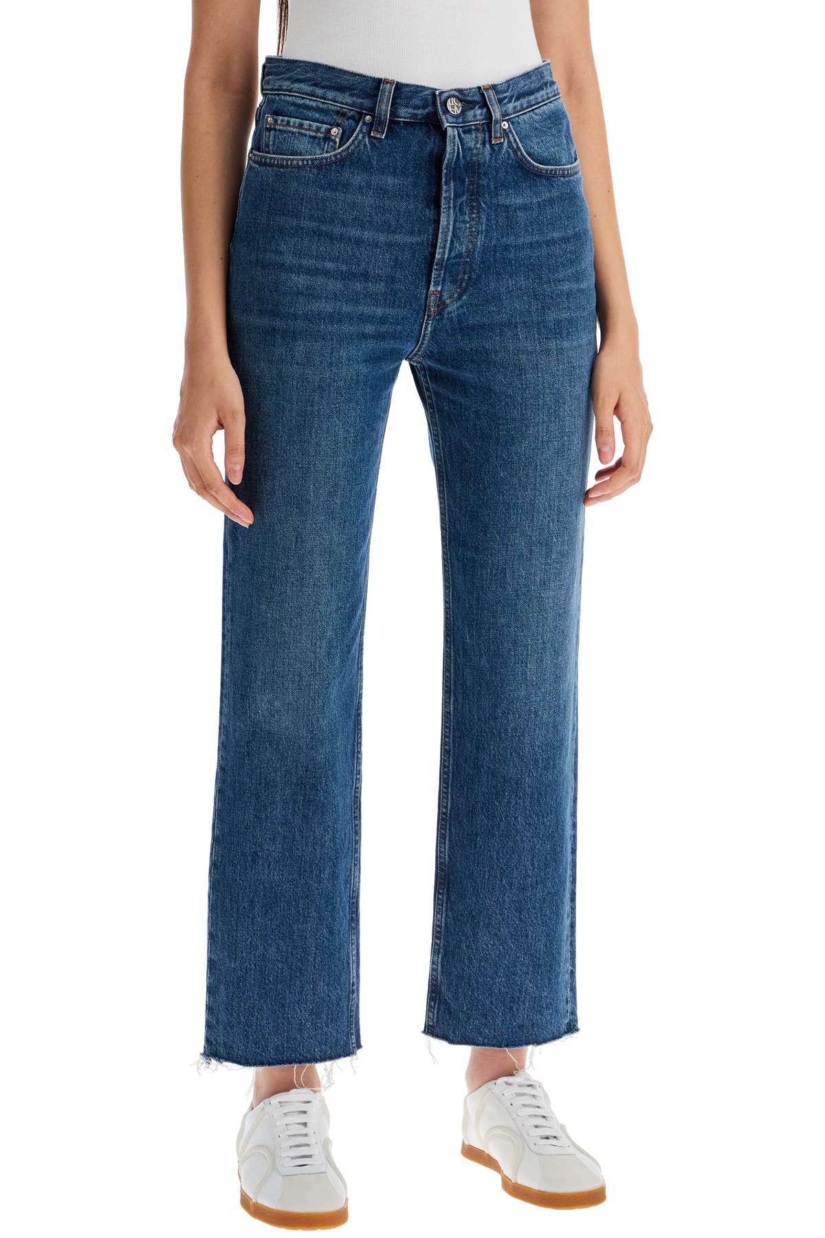 Toteme classic cut cropped jeans image 1